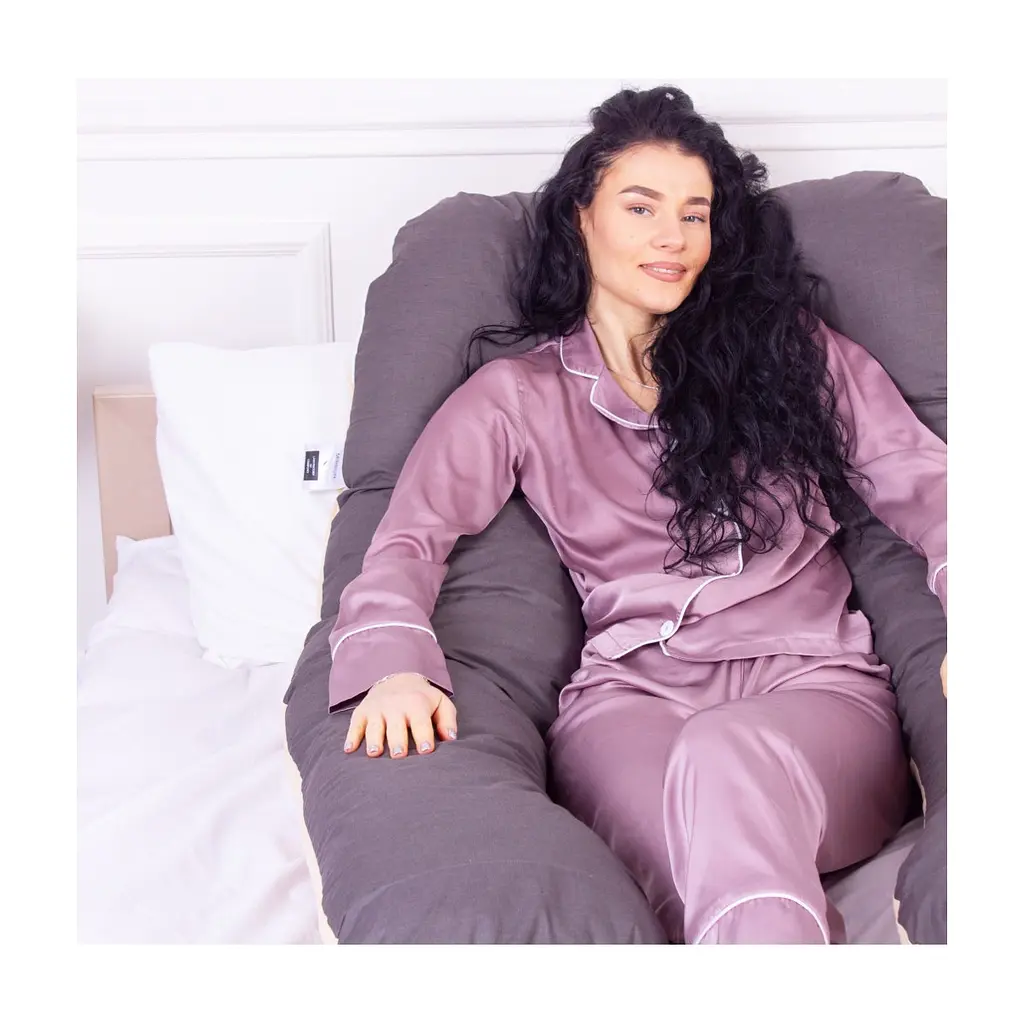 Подушка MirSon для вагітних і відпочинку Naturale Line №8001 U-подібна Marco (2200006178095) - фото 8