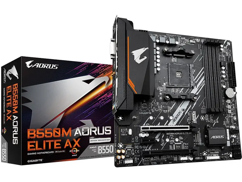 Материнская плата Gigabyte B550M AORUS ELITE AX - фото 5
