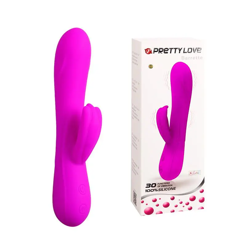 Вібратор-кролик Pretty Love Barette 21 см рожевий - фото 8