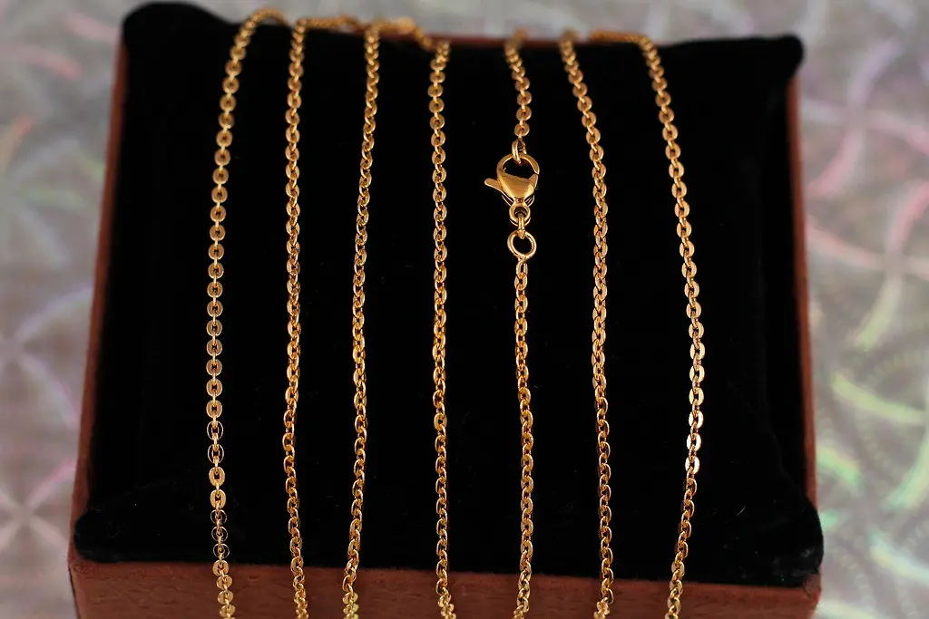 Ланцюг Xuping Jewelry щільний якірний 50 см 1.5 мм золотистий