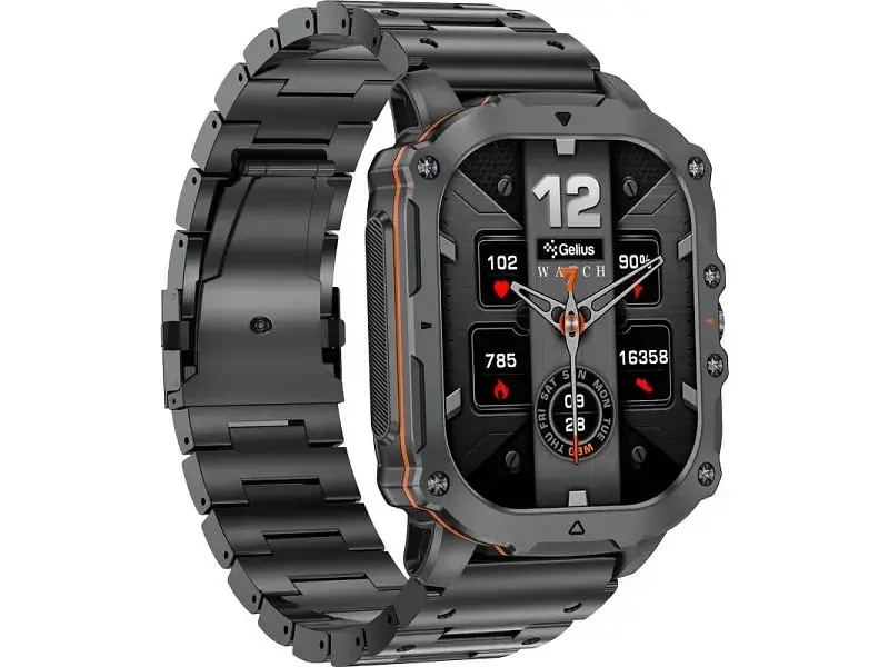 Смарт-годинник Gelius Pro GP-SW016 (Tactical Heavy) Black Chrome - фото 4