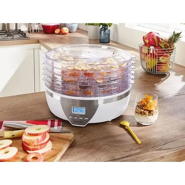 Дегидратор-сушилка для овощей и мяса SilverCrest SDA 350 A2 350 Вт до 70°С автоматическая 5 лотков - фото 8