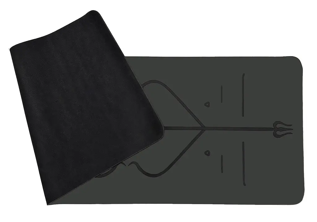 Профессиональный коврик для йоги Pro каучук 5 мм Черный EasyFit fit0025092 - фото 3