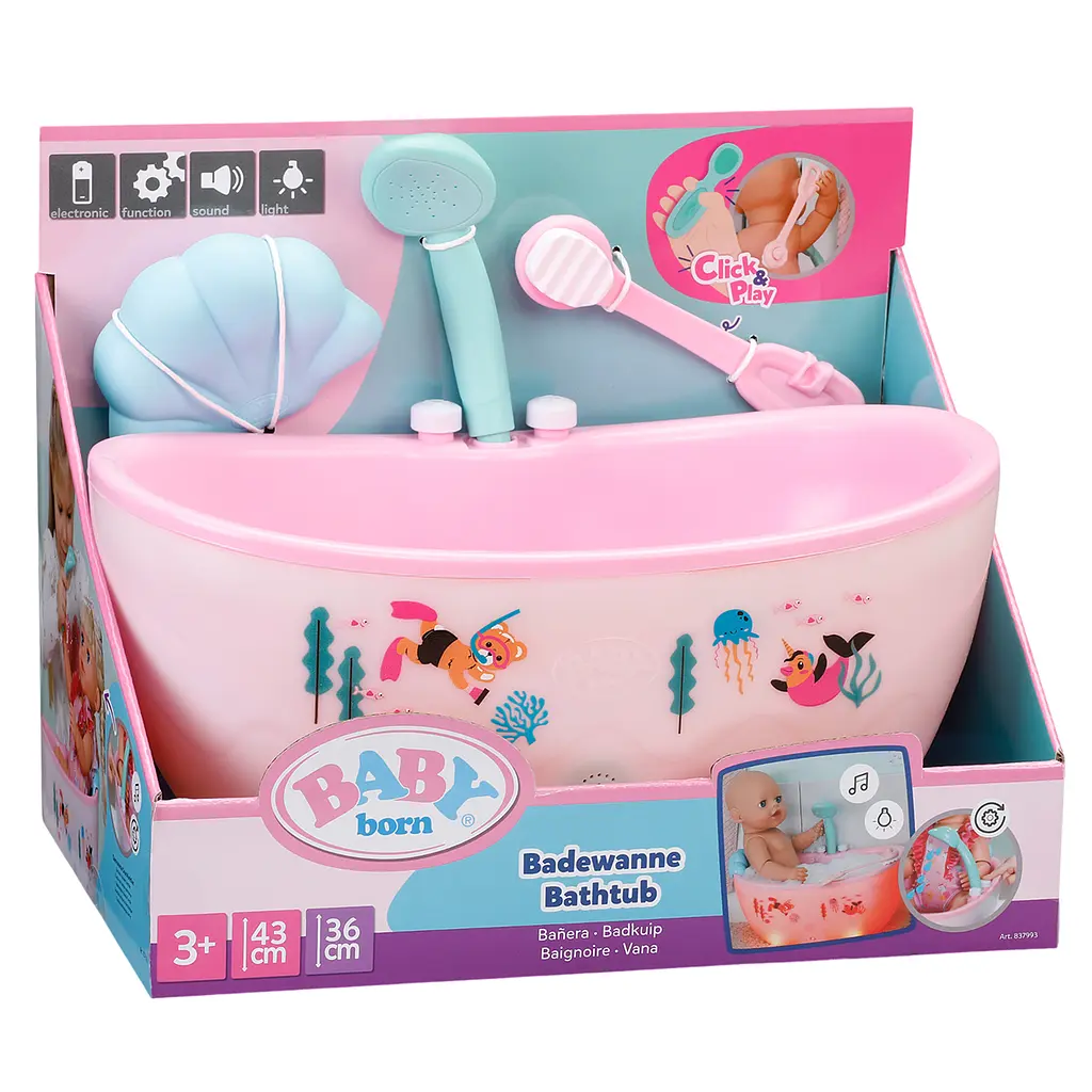 Автоматична ванночка для ляльки Baby Born Казкове купання (837993) - фото 10