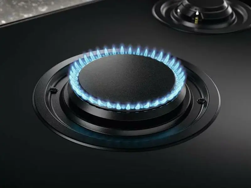 Варильна поверхня комбінована Electrolux 90 см розширена зона чугун чорний - фото 6