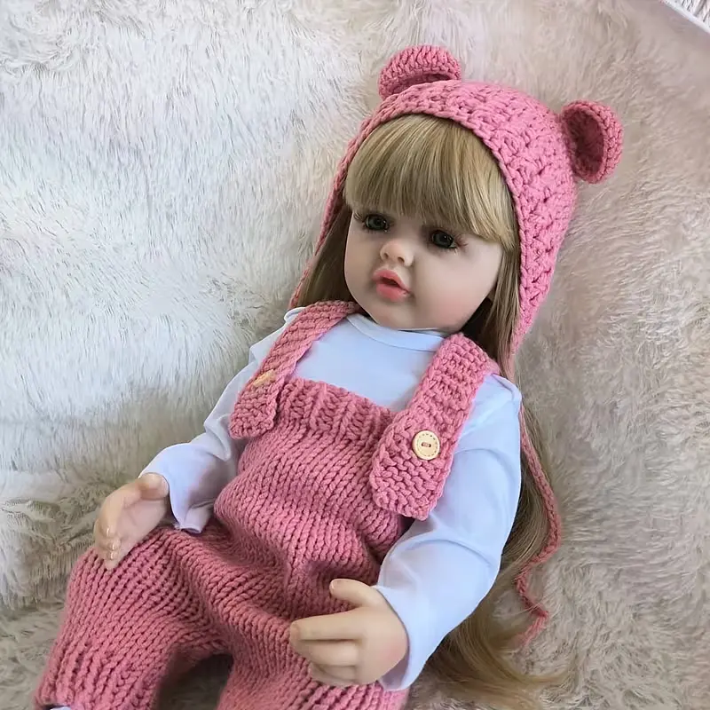Реалістична Кукла Реборн 55 см повністю вінілова Doll Reborn Baby К0100302 - фото 6