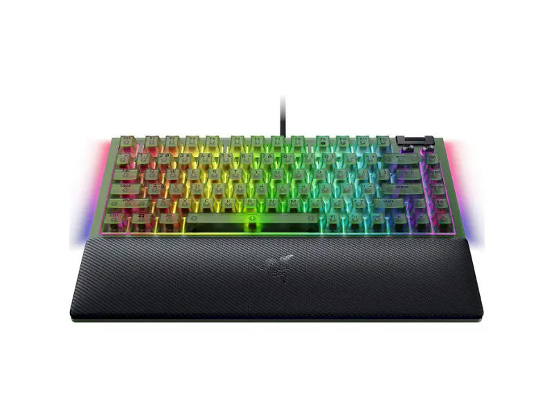 Клавіатура Razer BlackWidow V4 75% Phantom Green Edition (RZ03-05003300-R3M1) - фото 3