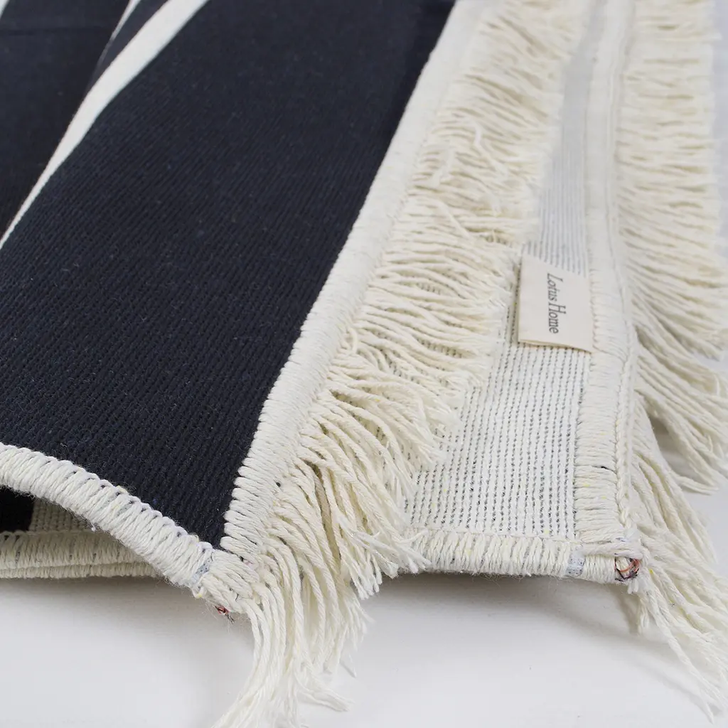 Ковер Lotus Home - Infinity Stripe тёмно-синий двусторонний 80x150 - фото 6