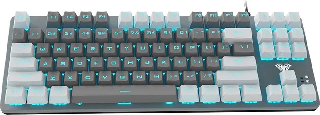 Клавіатура Aula F3287 Keycap KRGD Blue Switch UA White/Grey (6948391240688) [90997] - фото 2