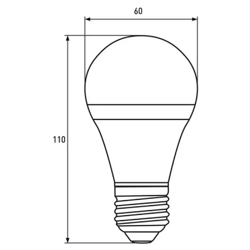Лампочка EUROELECTRIC LED А60 10W E27 4000K 220V (LED-A60-10274(EE)) - фото 3