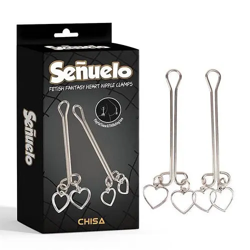 Затискачі на соски Chisa Fetish Fantasy Heart Nipple Clamps - фото 2