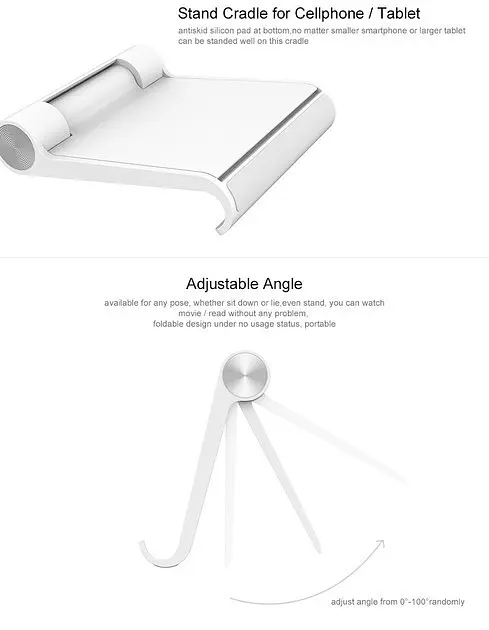 Тримач для телефона-планшета підставка Ugreen LP115 Multi-Angle Adjustable - фото 6