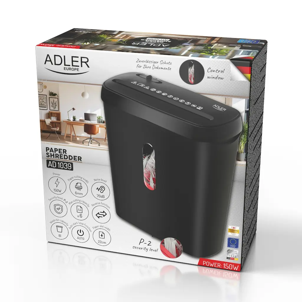 Шредер документів Adler AD 1039 - фото 8