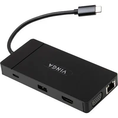 Концентратор Vinga USB-C 3.1 to VGA+HDMI+RJ45+3xUSB3.0+USB2.0+SD/TF+PD100W+Audio (VHYC10) - фото 5