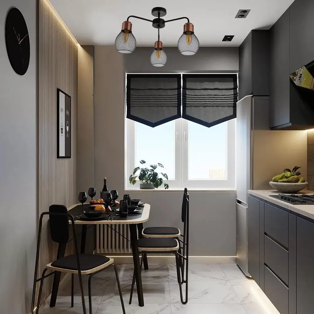 Люстра Brille потолочная лофт E14 40W BK (BL-973C/3) - фото 4