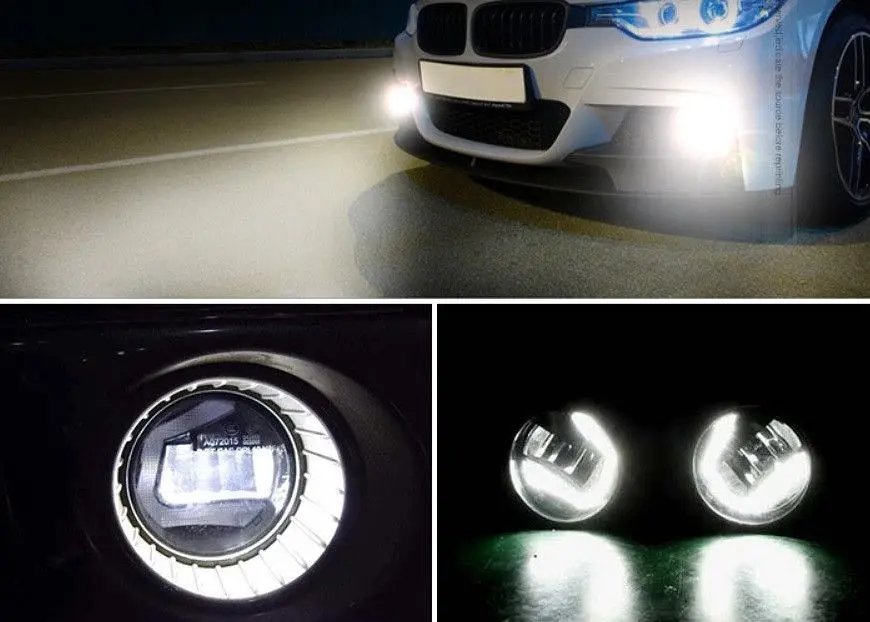 Протитуманні LED Фари круглі / Лінза з ДХО / D87мм / 12V / 6W / 6500K 2 шт. - фото 8