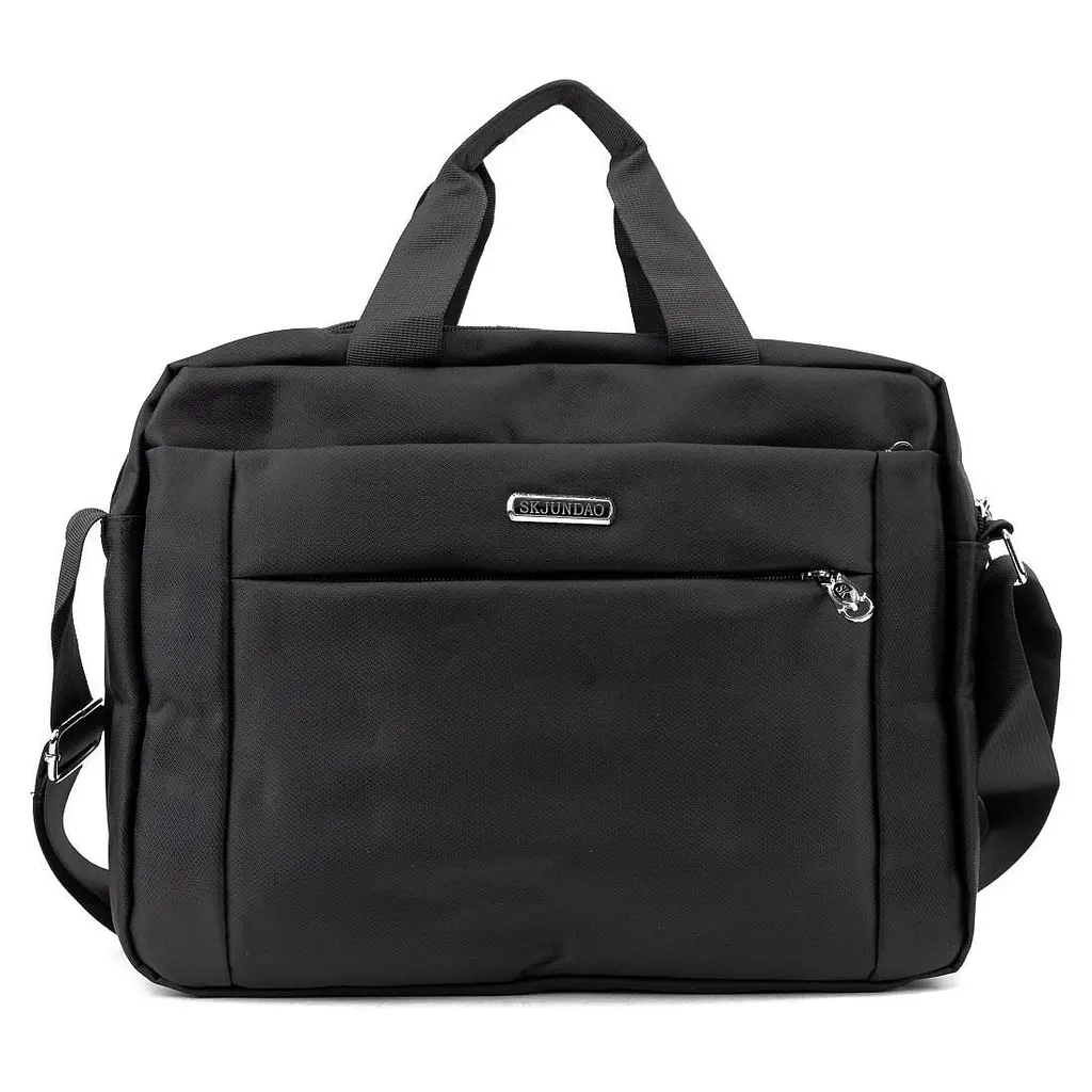 Сумка-портфель чоловіча текстильна для ноутбука 13'' та документів Tiding Bag M56-3812A чорна - фото 3