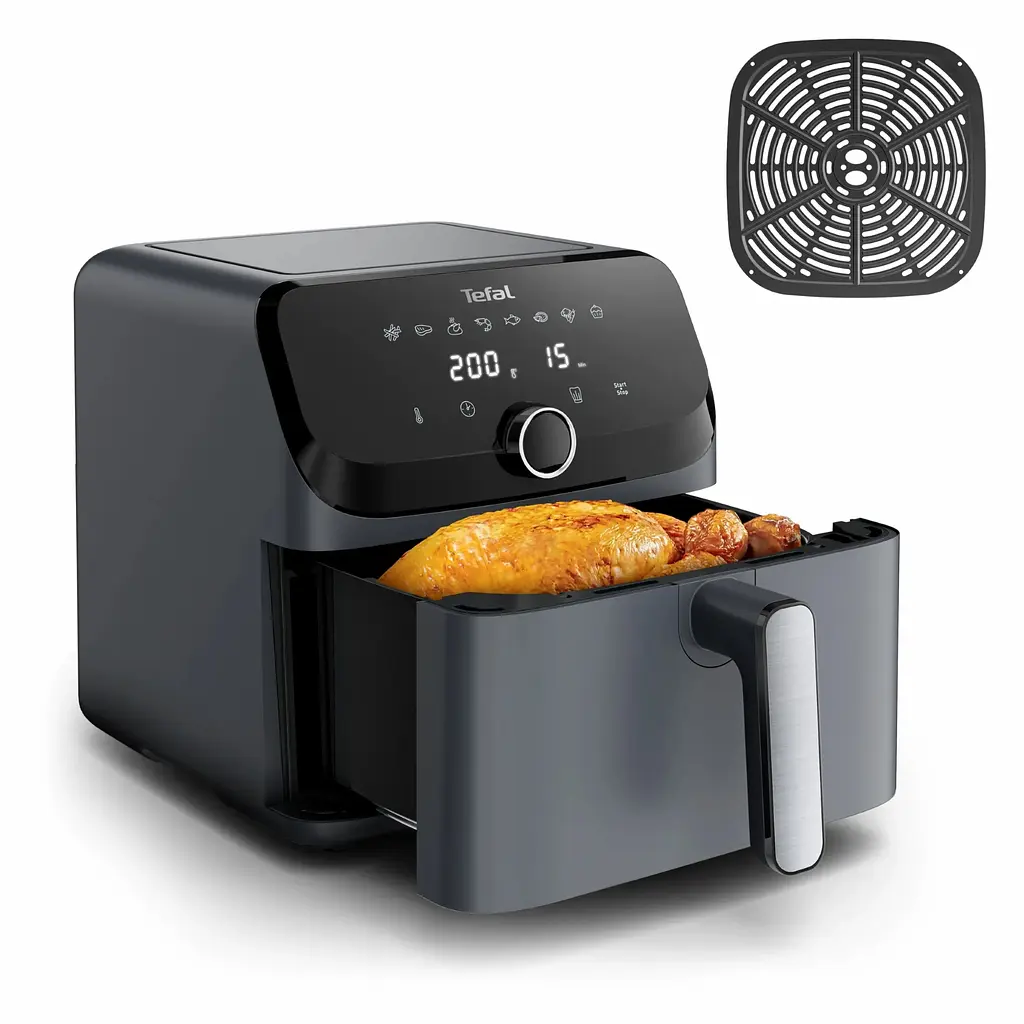 Мультипіч Tefal Easy Fry Mega 1700Вт 7.5л 8 програм пластик темно-сірий - фото 2