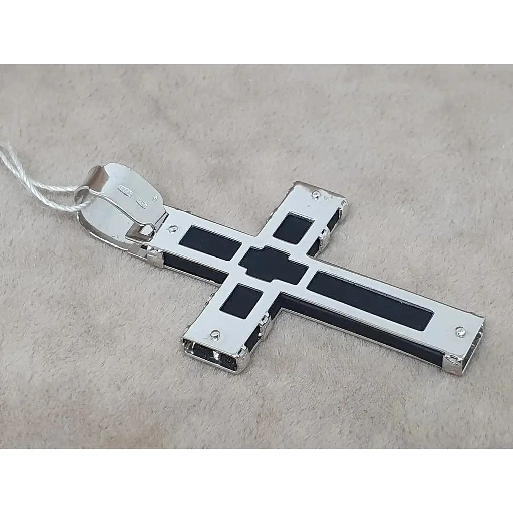 Золотой крестик Tango с каучуком. 940020В - фото 3