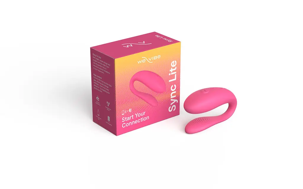 Смарт-вібратор для пар We-Vibe Sync Lite Pink, 10 віброрежимів, можна поєднувати з проникним сексом - фото 8