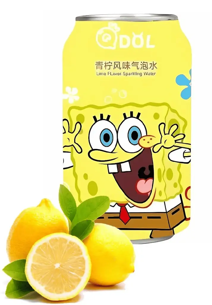 Газований напій Qdol Spongebob Squarepants Lime Губка Боб 330 мл - фото 2