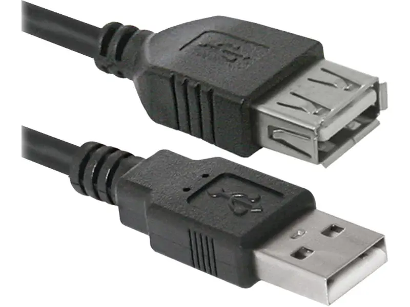 Кабель Defender USB 2.0 AM/AF 3m (87453)