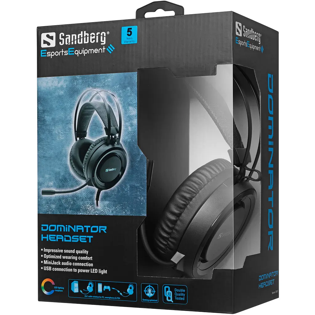 Игровая гарнитура Sandberg Dominator Headset RGB - фото 5
