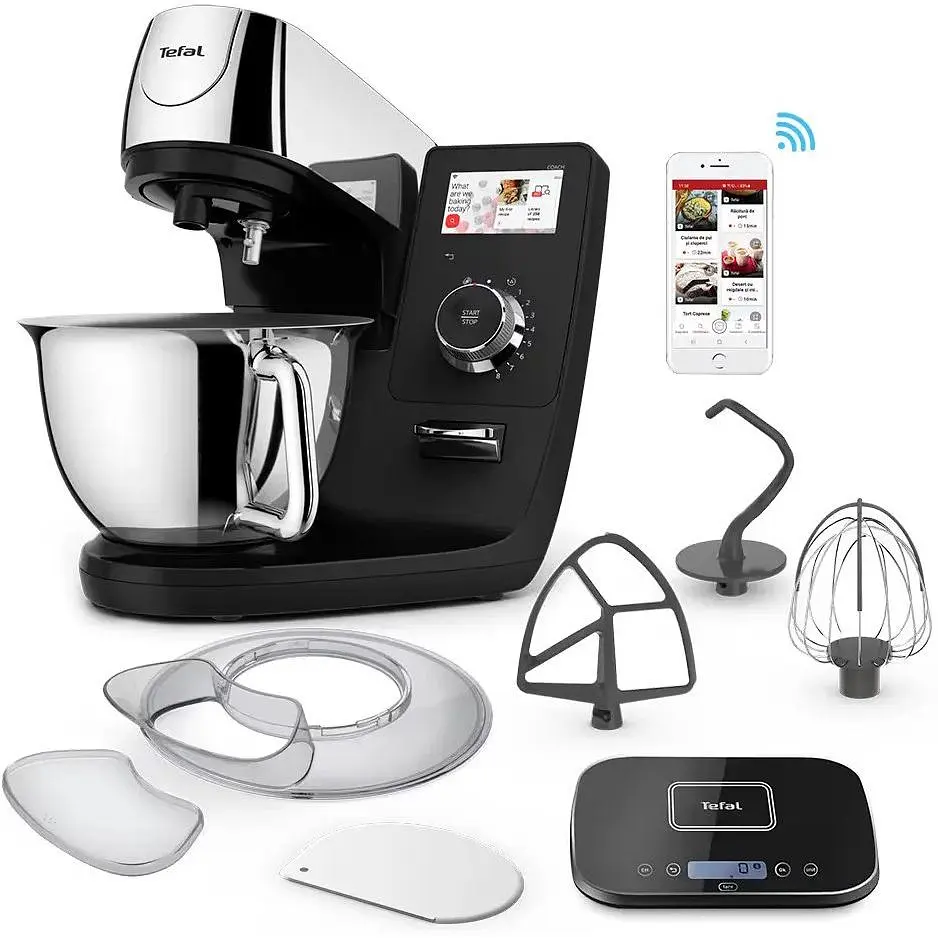 Кухонна машина Tefal I-Coach Touch, 1200Вт чорний - фото 4