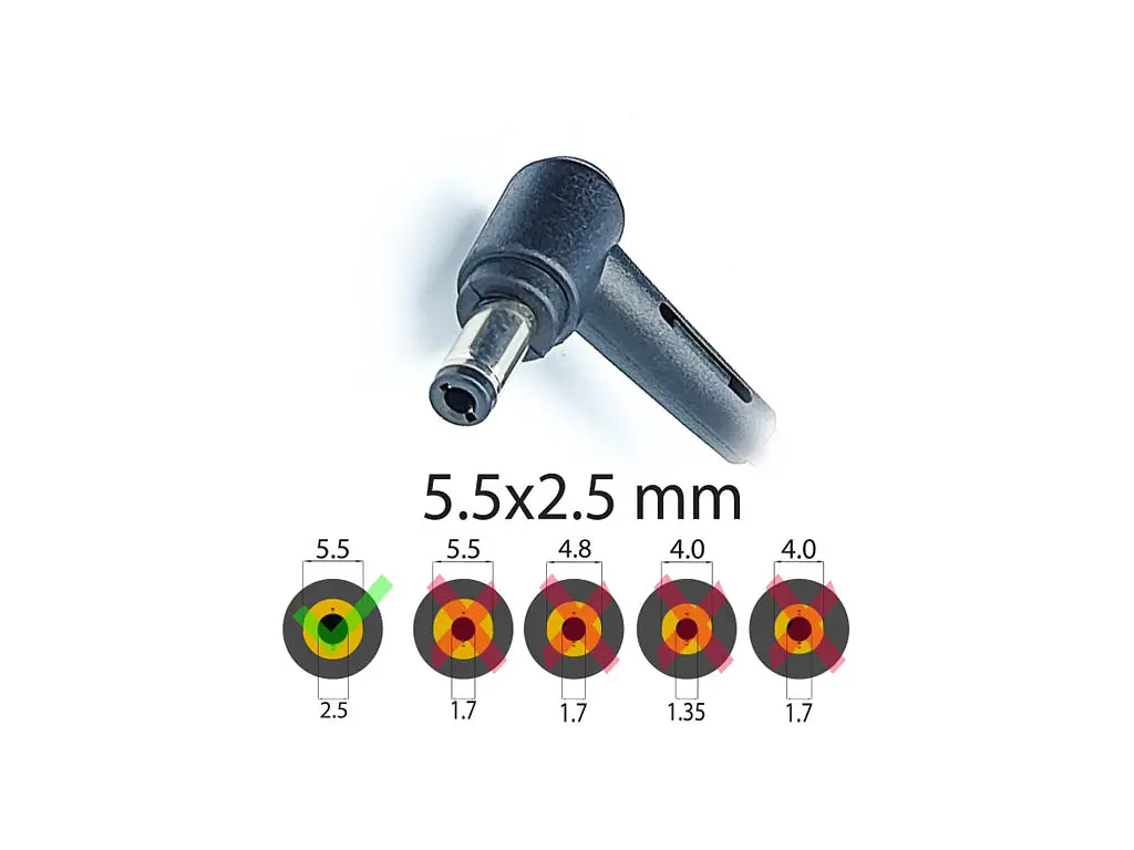 Блок живлення для Asus N20, P31, P41, P42, P500, P50, P52, P550, Q301, Q301 (19V 3.42A 65W (5.5x2.5)) Square (Квадратний з вилкою) - фото 2