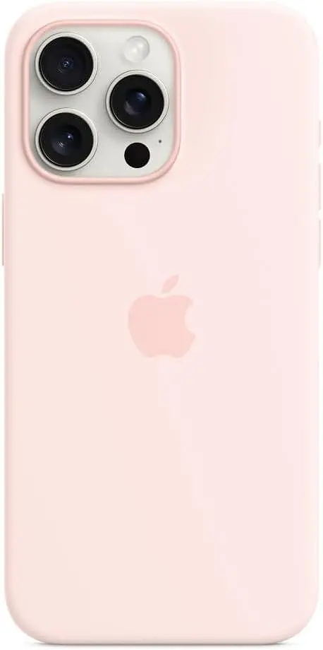Оригінальний силіконовий чохол для iPhone 15 Pro Max Apple Silicone Case with MagSafe Light Pink MT1M3ZM/A