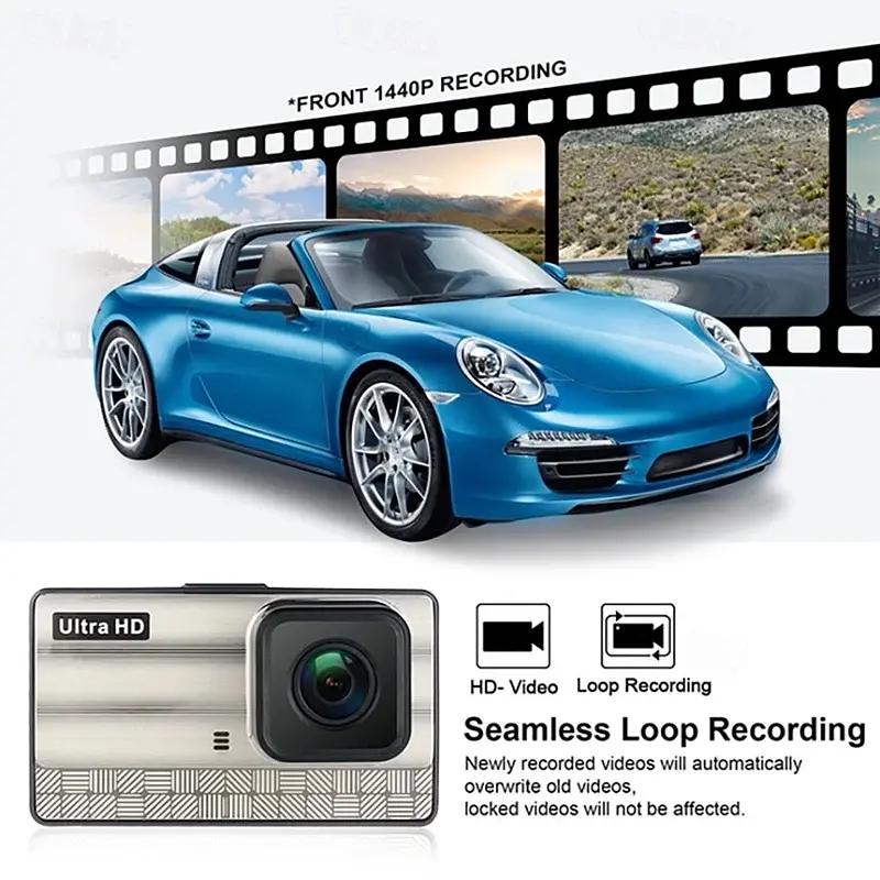 Відеореєстратор автомобільний DVR-X-21 (2 камери) AHD 2K - фото 8