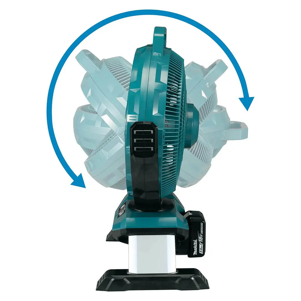 Вентилятор акумуляторний Makita DCF301Z (330 мм, 120-240 м/хв, LXT, AC, без акумуляторів та зарядного пристрою) - фото 8