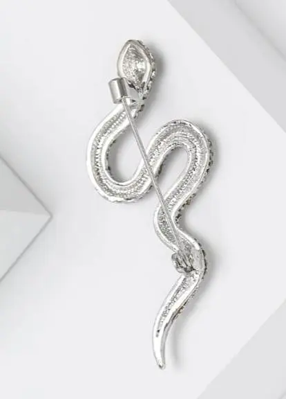 Брошь Змея женская брошь-булавка красная - фото 2