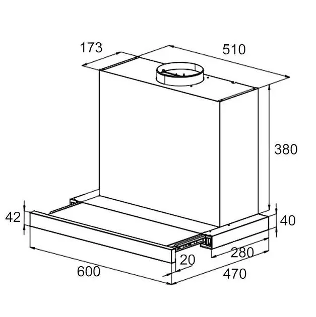 Вытяжка Klarstein Mariana 60 150 Вт (10035597) - фото 7