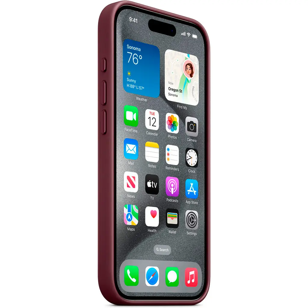 Чохол FineWoven Case with MagSafe для Apple iPhone 15 Pro Mulberry AAA [94480] - фото 3