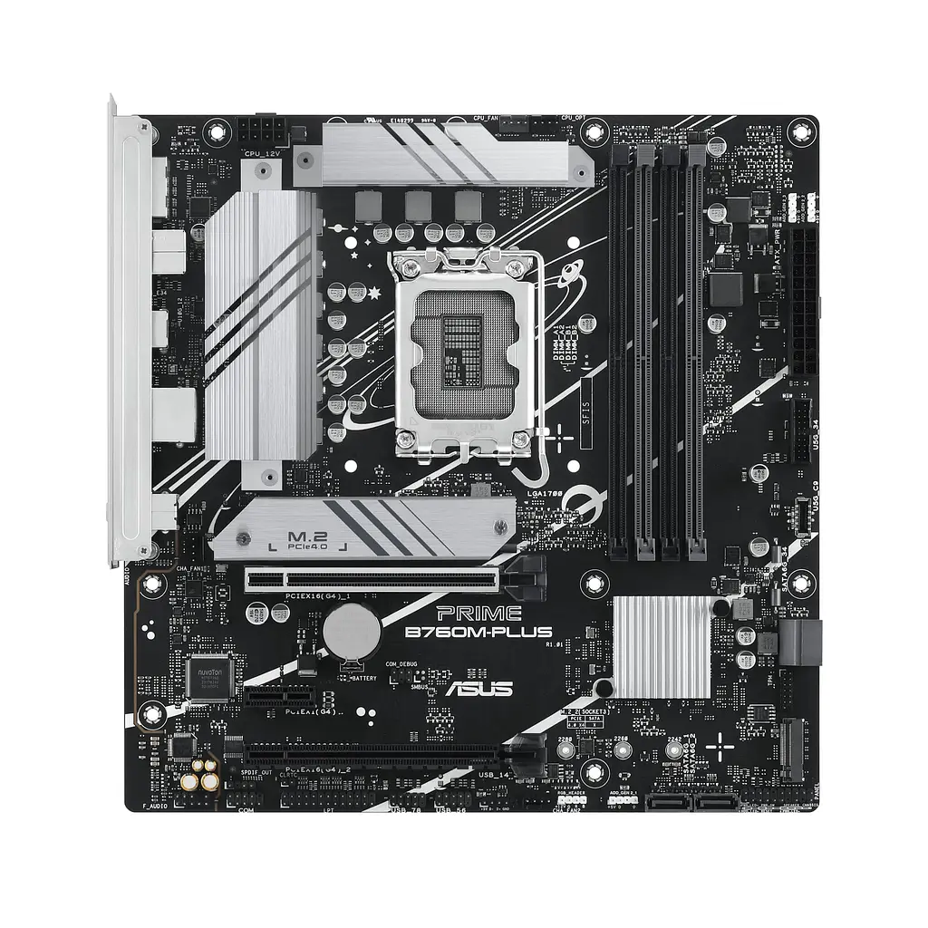 Материнская плата PRIME B760M-PLUS s1700 B760 4xDDR5 M.2 HDMI DP mATX Asus teh0018999 - фото 2