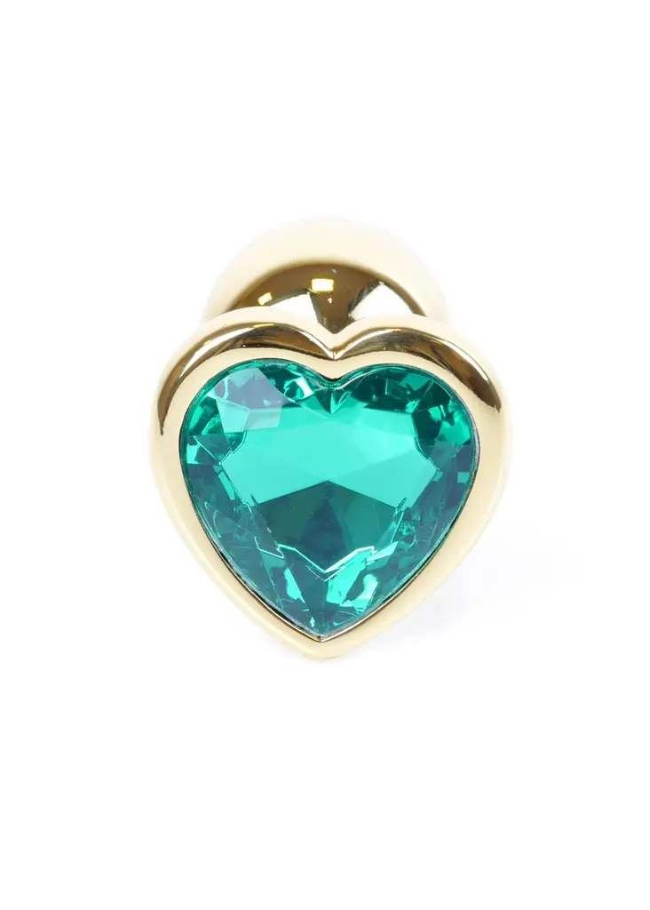 Анальна пробка Jawellery Gold Heart PLUG Green Boss Series 64-00042 98262 - фото 2