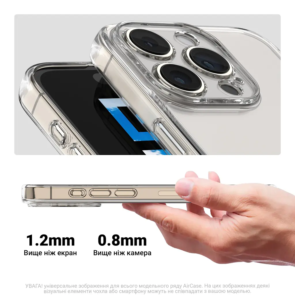 Чохол до мобільного телефона Armorstandart Air Force Tecno Spark Go 1 (KL4) Camera cover Clear (ARM81188) - фото 3