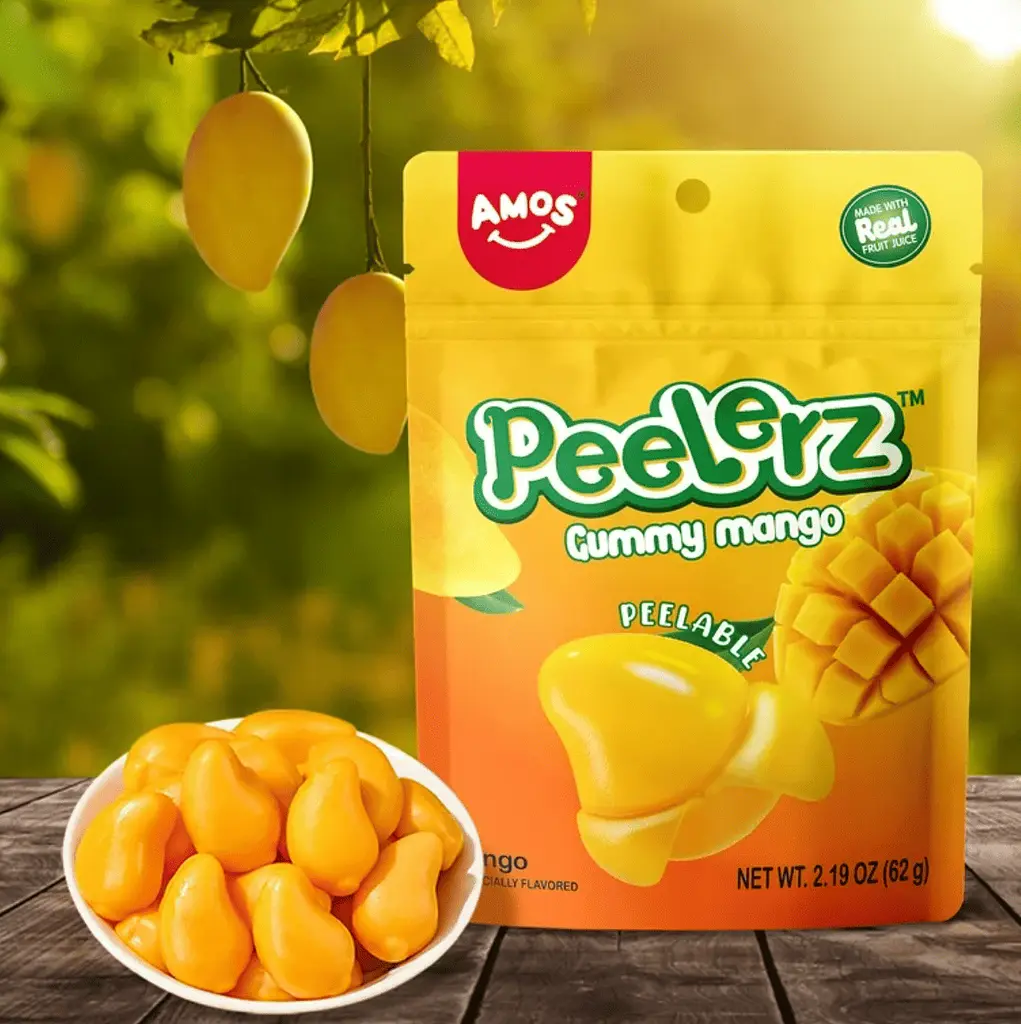 Желейні цукерки Amos Peelerz Gummy Mango 170г - фото 7