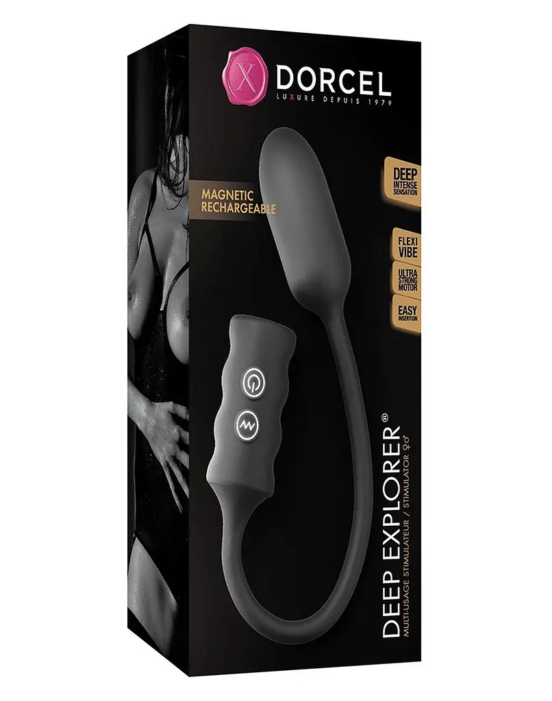 Виброяйцо Dorcel Deep Explorer 35.5 см черный - фото 5