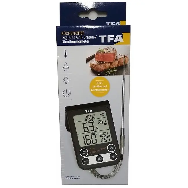 Термометр для барбекю та духовки цифровий TFA Küchen-Chef 14151201 - фото 10