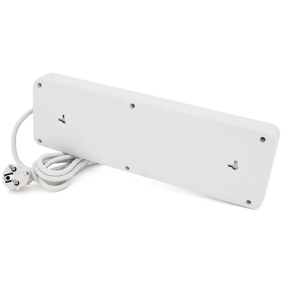 Мережевий фільтр подовжувач Voltronic F-35, 10 розеток EU, 2 м, 3х0,75 мм, 2500 W, White - фото 2