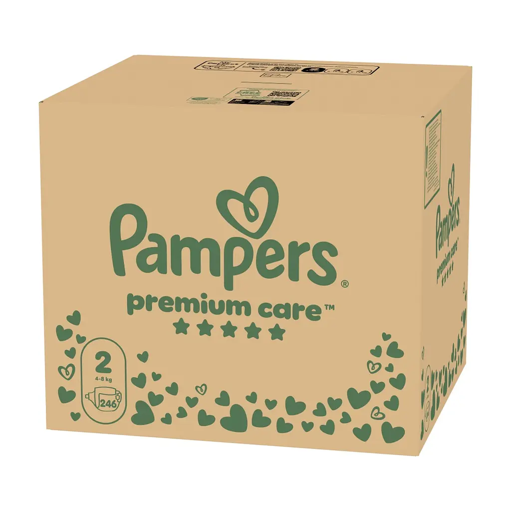 Підгузки Pampers Premium Care Розмір 2 (4-8 кг) 246 шт (8006530223522) - фото 3