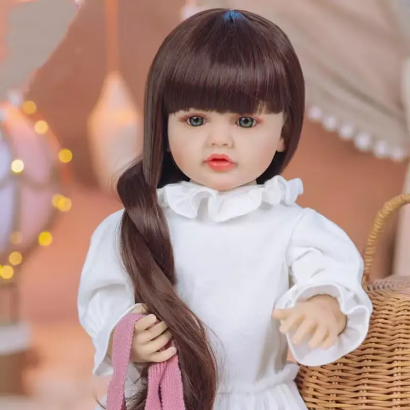 Реалістична Кукла Реборн 55 см повністю вінілова Doll Reborn Baby К0100214.1 - фото 5