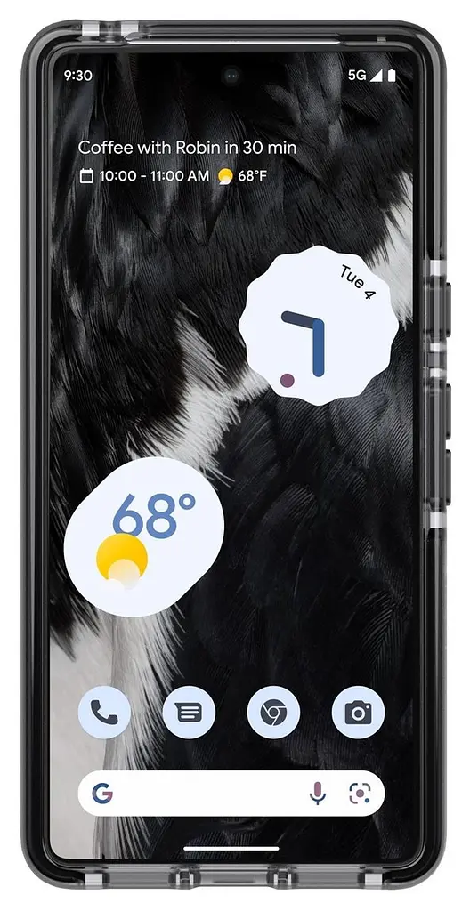 Оригінальний протиударний чохол Tech21 Evo Check для Google Pixel 7 Smokey Black (T21-9546) - фото 9