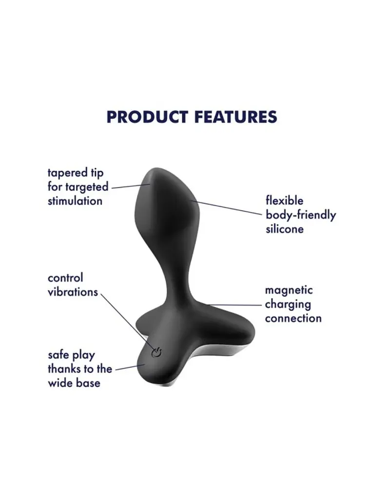 Анальна пробка із вібрацією Satisfyer Game Changer Black Satisfyer IG006772; SO6103 92430 - фото 3