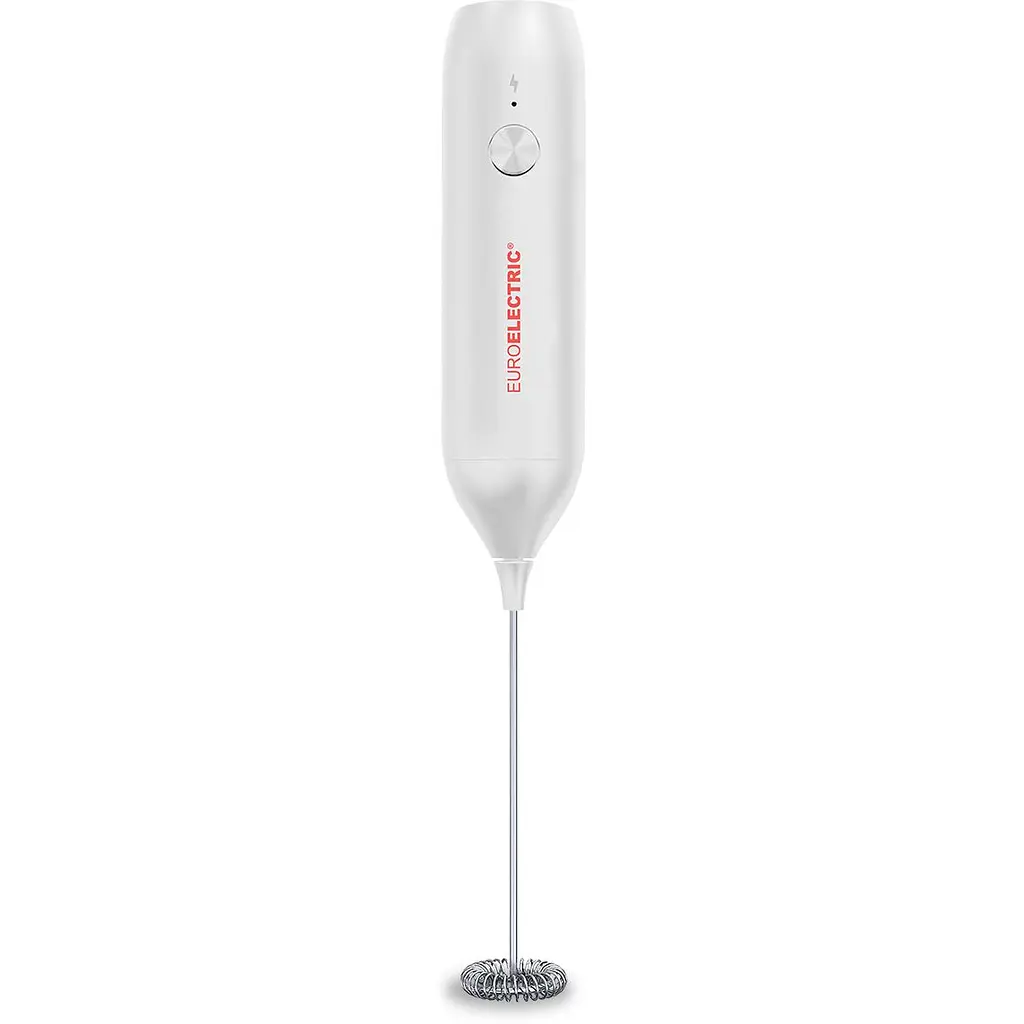 Спінювач молока Euroelectric електричний з акумулятором 500 mAh білий (EMF-10W(white) - фото 2