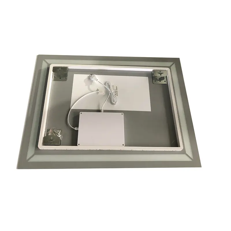 Дзеркало Zerix Kubix MR04-80x60-Reverse з LED Touch, Anti-fog, димером, регулятором яскравості ZX6054 - фото 5