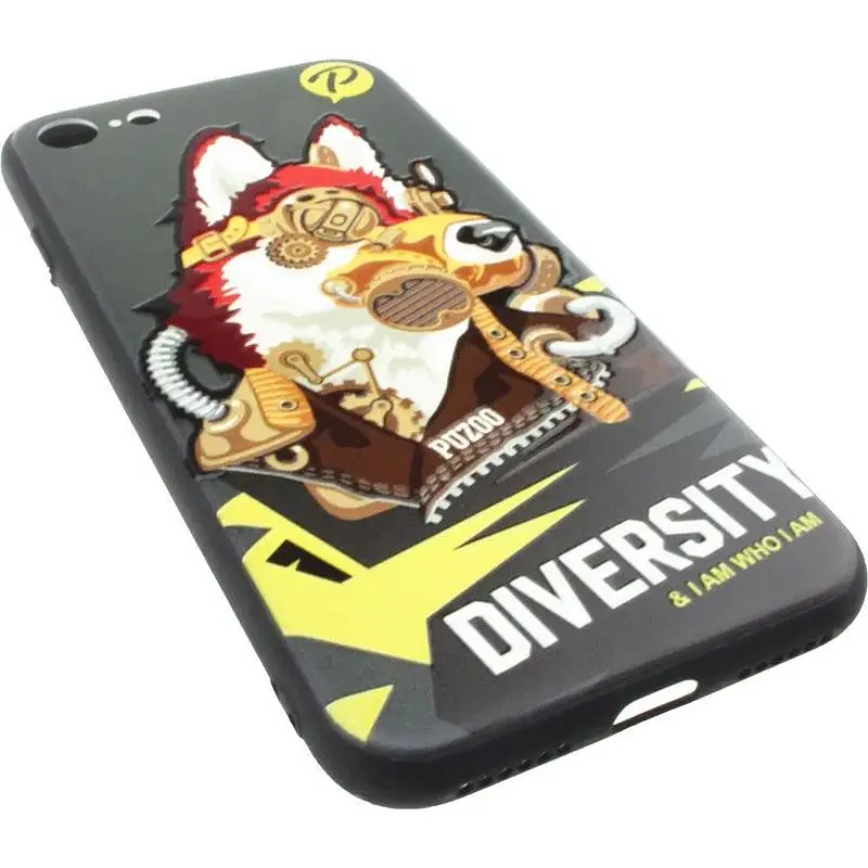 Чохол-накладка PUZOO TPU with UV Printing Punk Phone iPhone 7/8/SE 2020 Black - фото 3