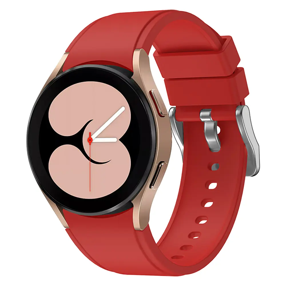 Ремінець для Samsung Galaxy Watch 4 40mm - червоний ширина кріплення 20мм силікон Watchbands Galaxy Classic (W43-4WB35824309) - фото 2